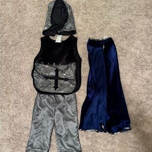 Knight Costume Set for Kids - Black and Silver